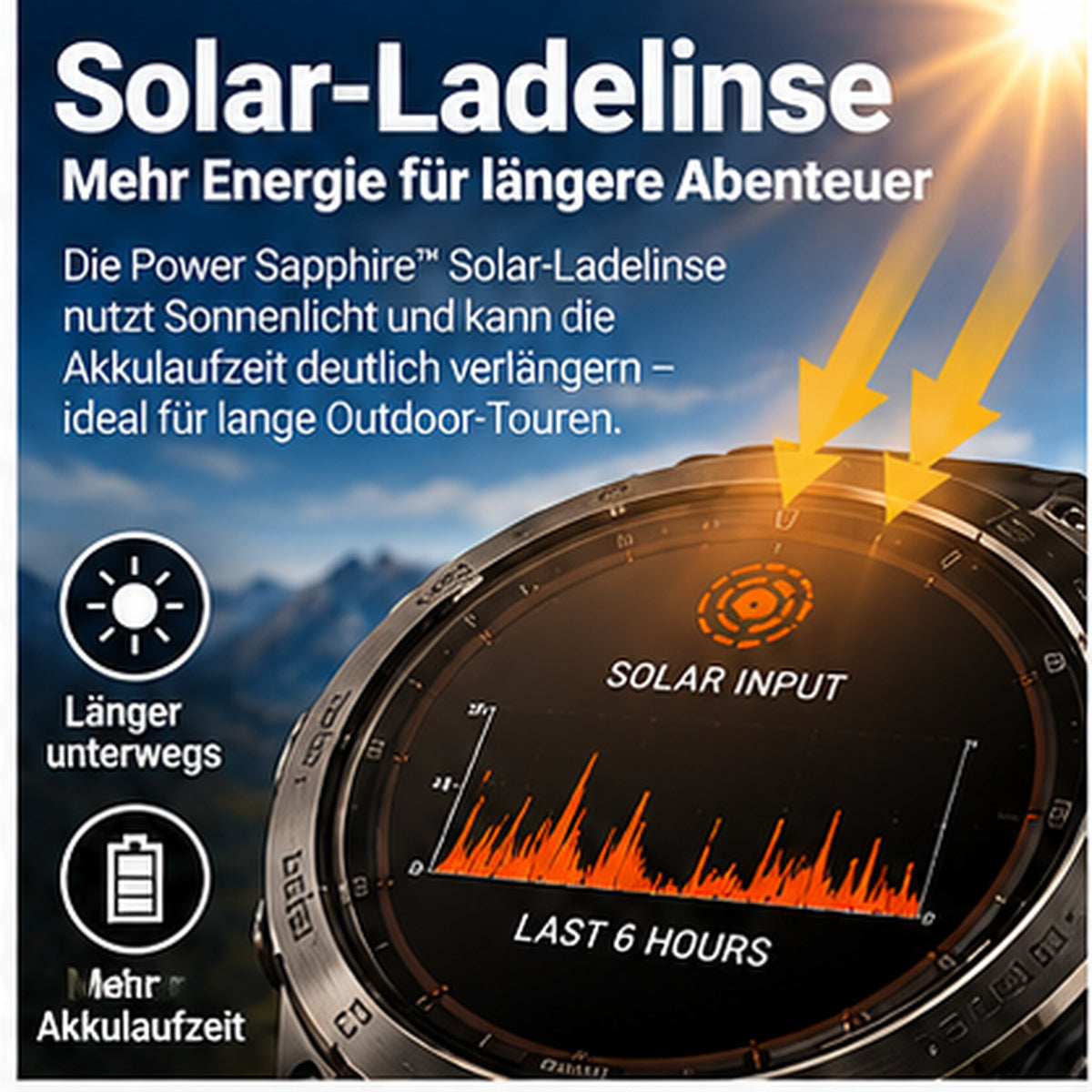 Garmin fēnix 7 Sapphire Solar – GPS-Multisport-Smartwatch