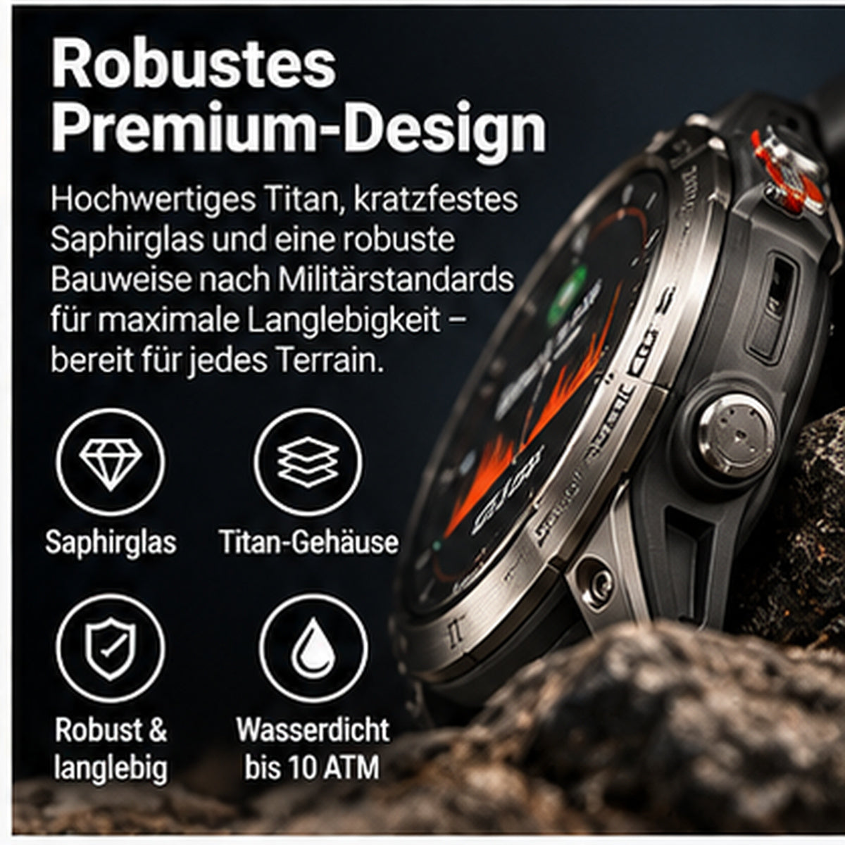 Garmin fēnix 7 Sapphire Solar – GPS-Multisport-Smartwatch