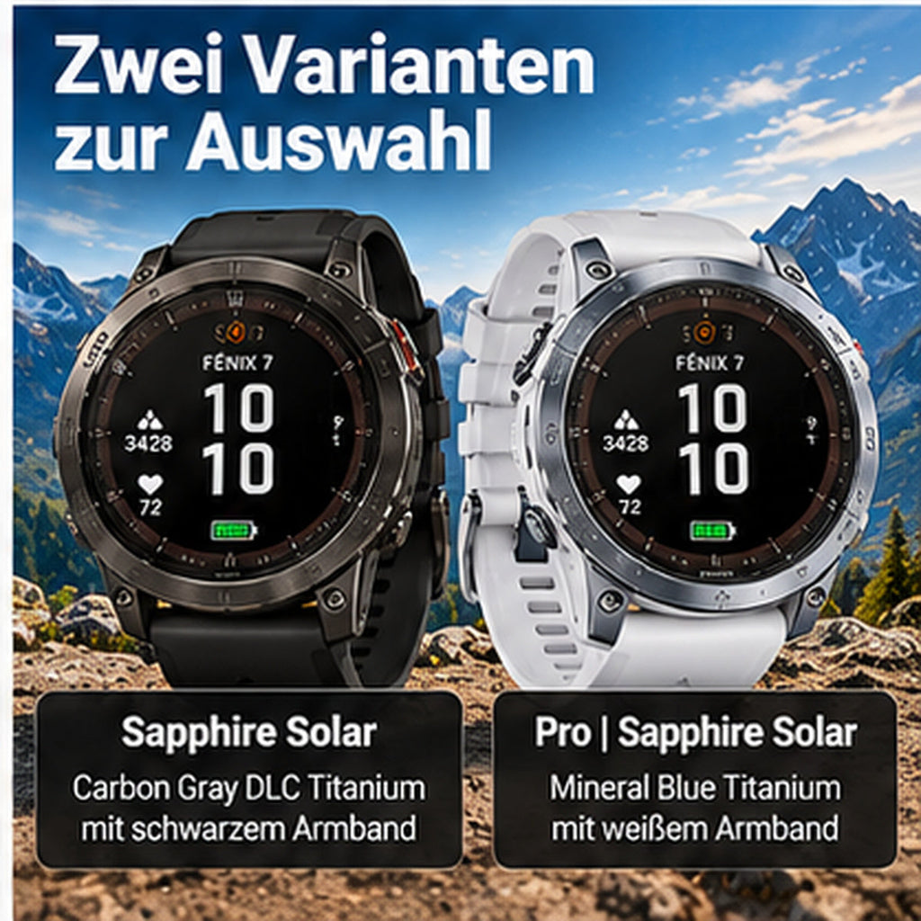 Garmin fēnix 7 Sapphire Solar – GPS-Multisport-Smartwatch