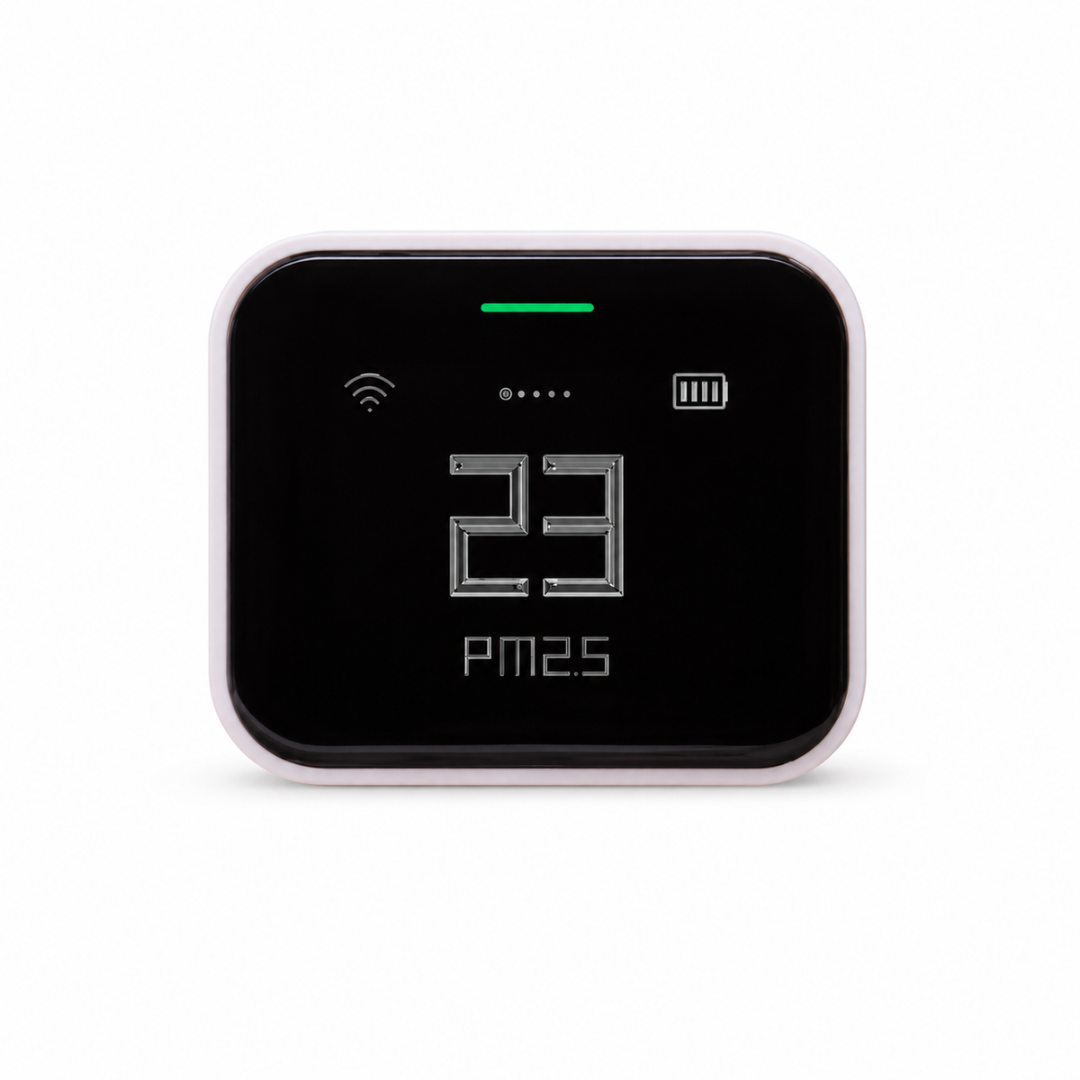 5-in-1 Luftqualitätsmonitor PM2.5 PM10 CO2 Temperatur Luftfeuchtigkeit mit App